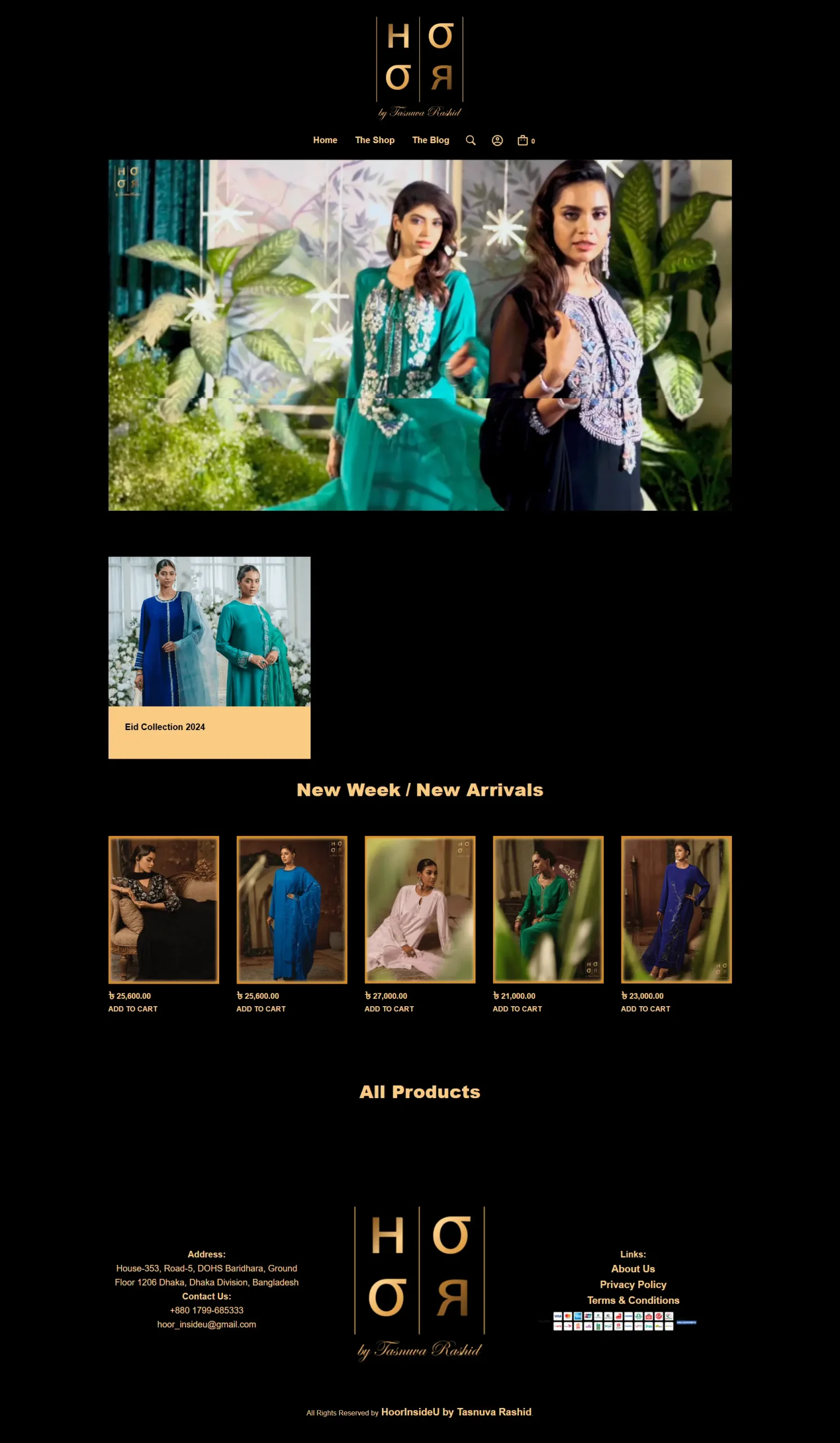 Hoor Fashion website preview